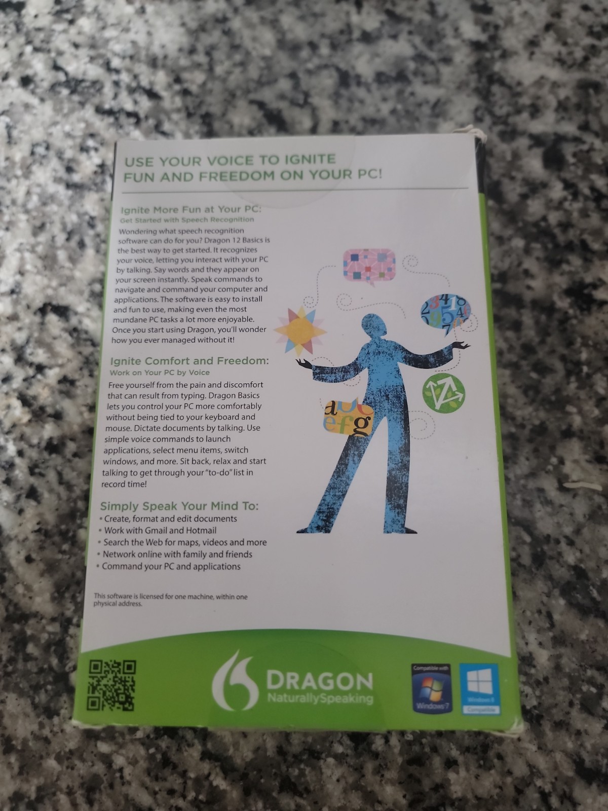 Dragon NaturallySpeaking 12 Basics Voice Recognition Software + Mic Brand New