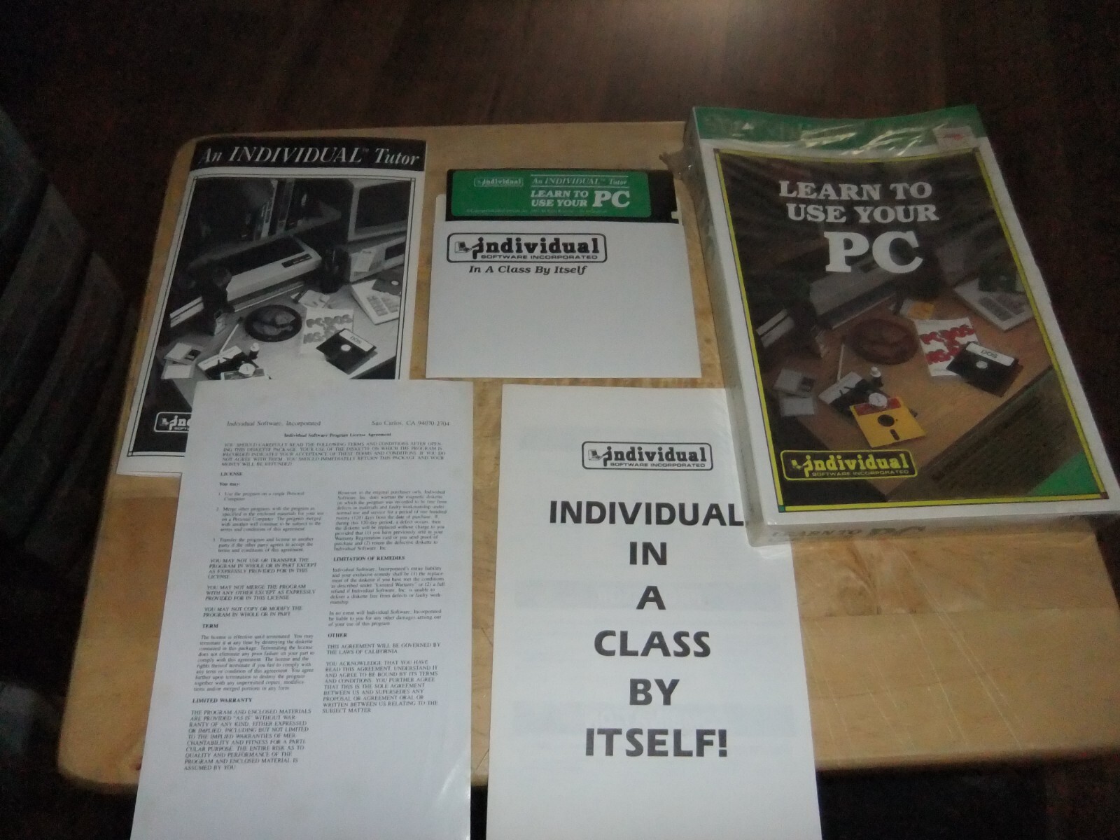 Vintage 1987 Computer Learn HOW To Use YOUR PC By Individual Software 100% COMP