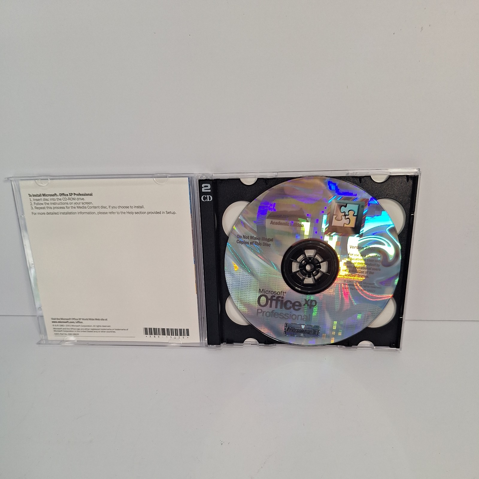 Microsoft Office XP Professional, Version 2002, 2 Discs
