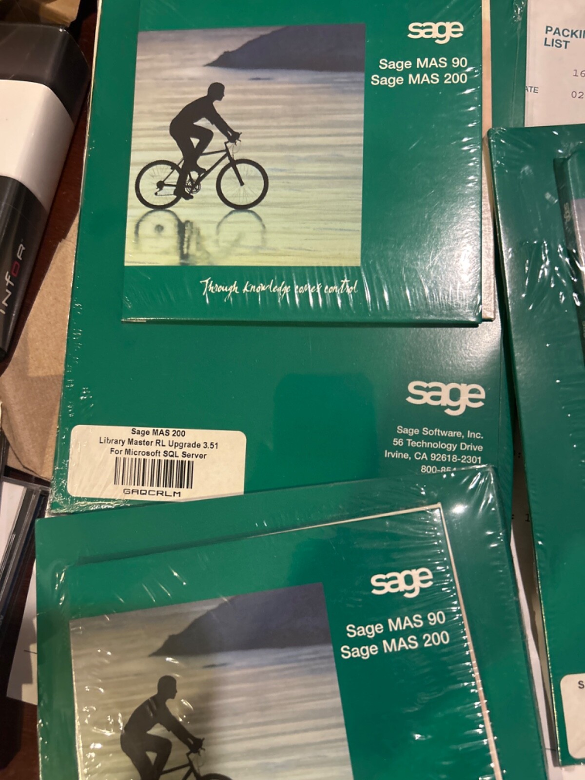 SAGE MAS 200 LIBRARY MASTER RL UPGRADE 3.51 FOR SCO UNIX, IBM RS/6000 AIX, MSSQL