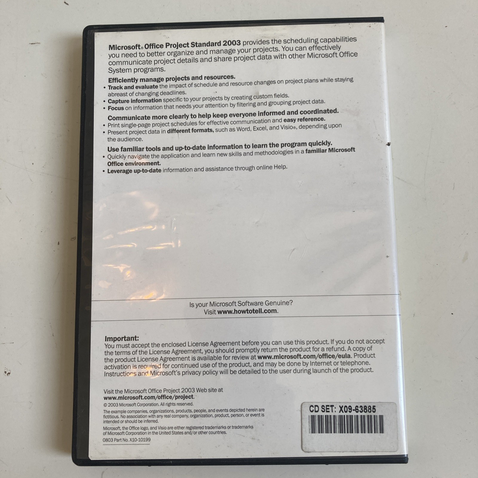 Microsoft Office Project Professional 2003 & Project Server 2003 w/ License Key