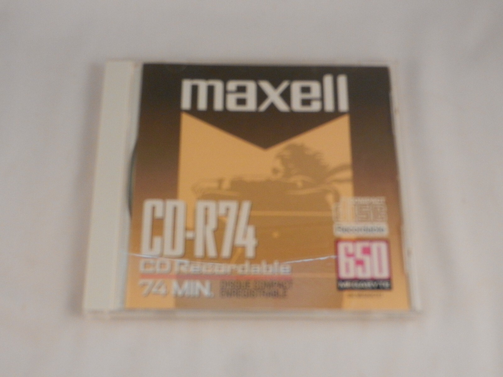 MAXELL CD – R74 “NEW” RECORDABLE SOFTWARE 74 MIN.