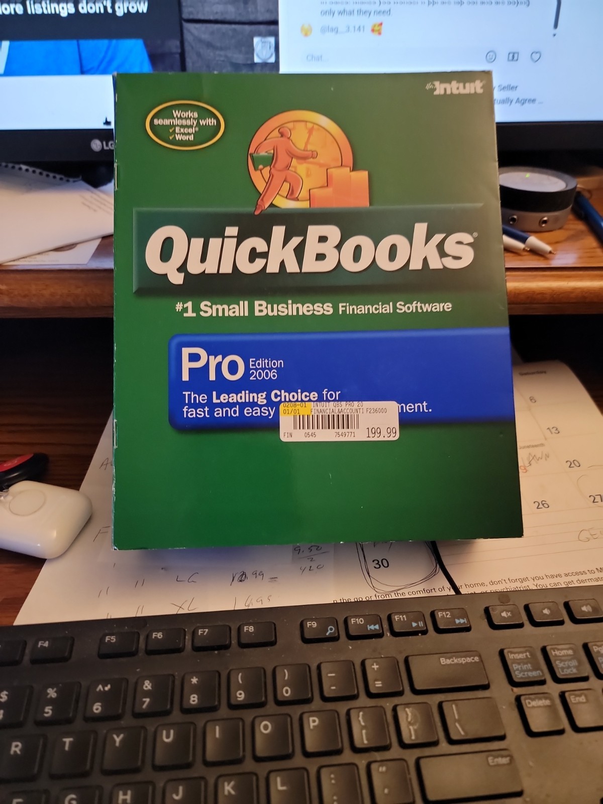 Intuit QuickBooks Pro Edition 2006 for Windows w/ Product Key Original Box