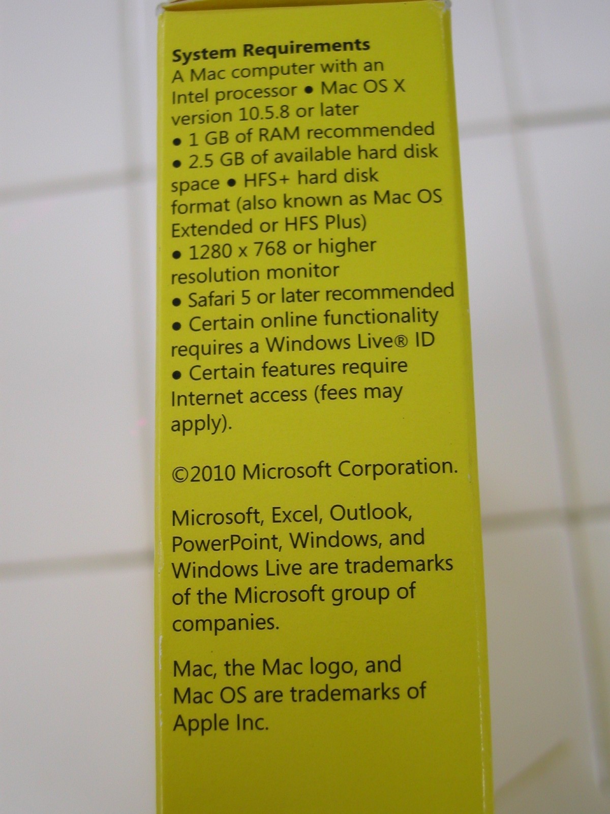 MS Microsoft Office MAC 2011 Home and Student Family Pack For 3PCs =Full Retail=