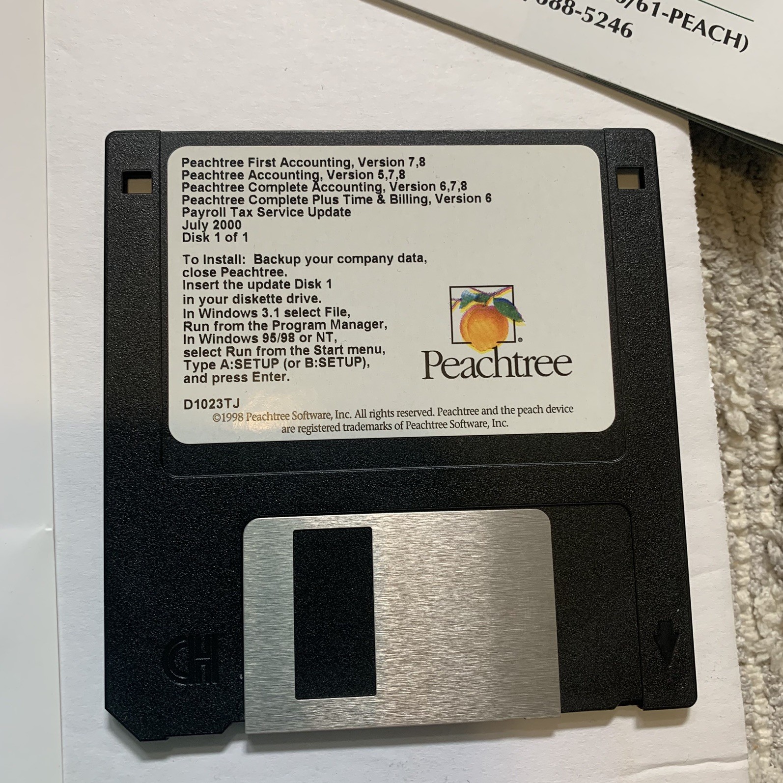 Peachtree Accounting 7.0 Complete Upgrade Set w/ Manuals + PeachLink 2.0 Sealed