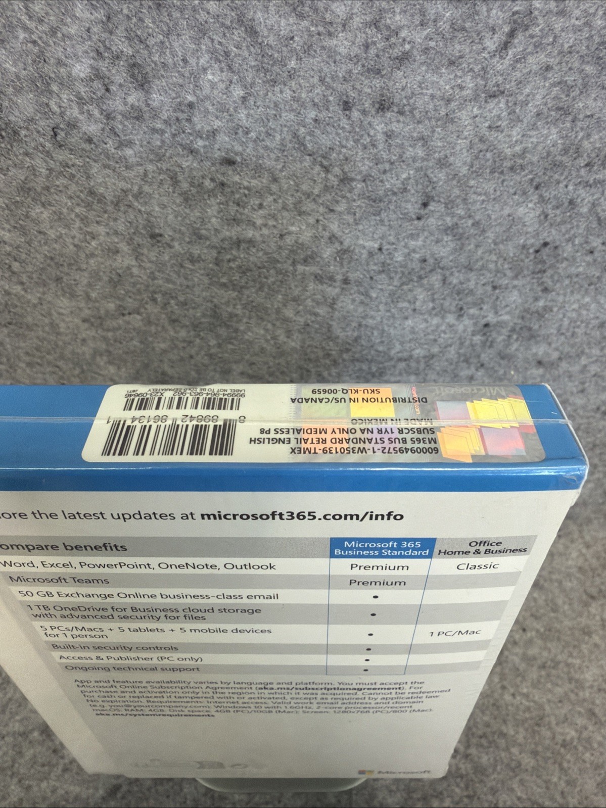 Microsoft 365 Business Standard 12-Month 1 Person Premium Apps KLQ-00659