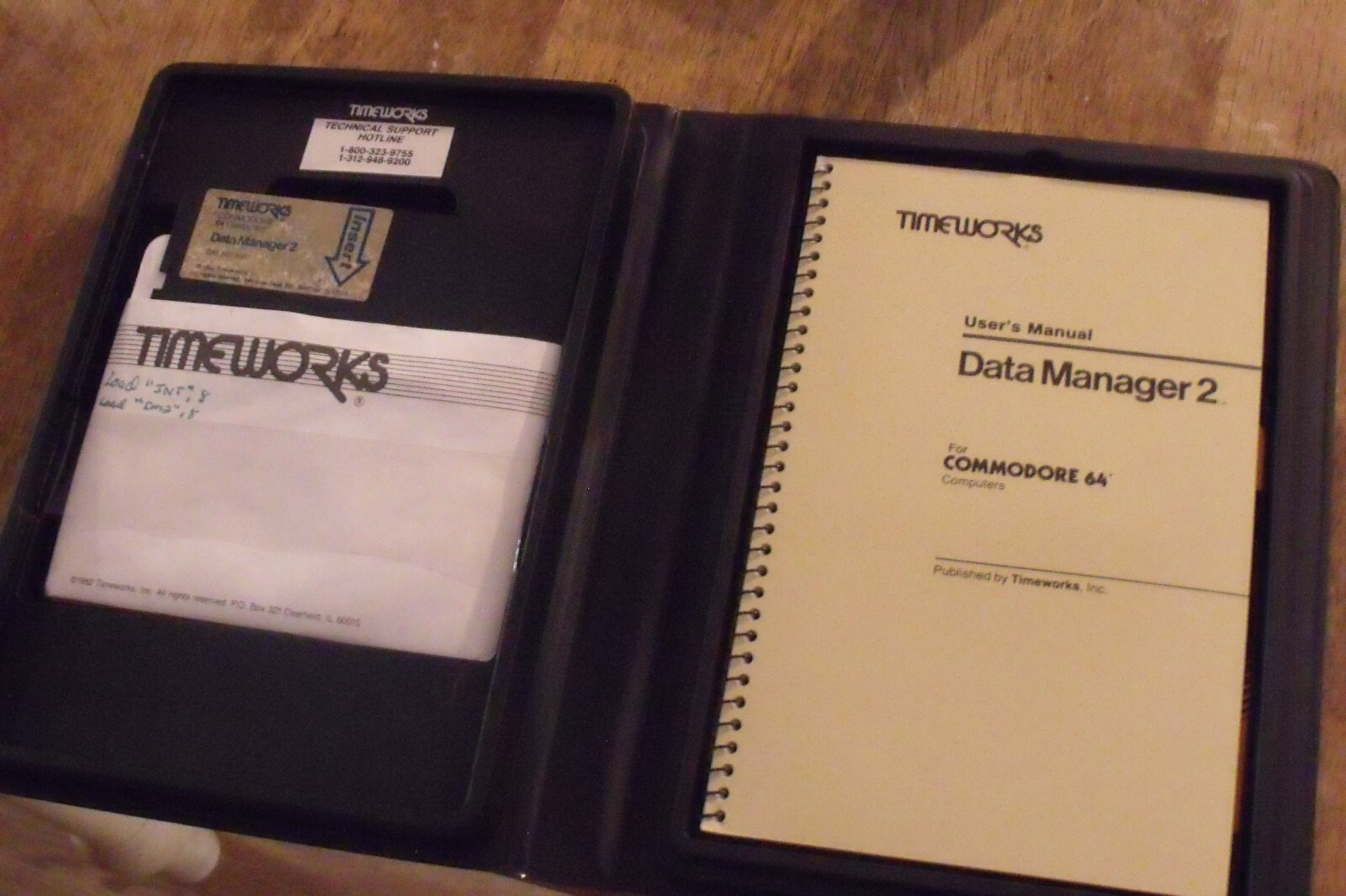 Data Manager 2 Timeworks Commodore 64 128 C64 Vintage Big Box Software Free S/H