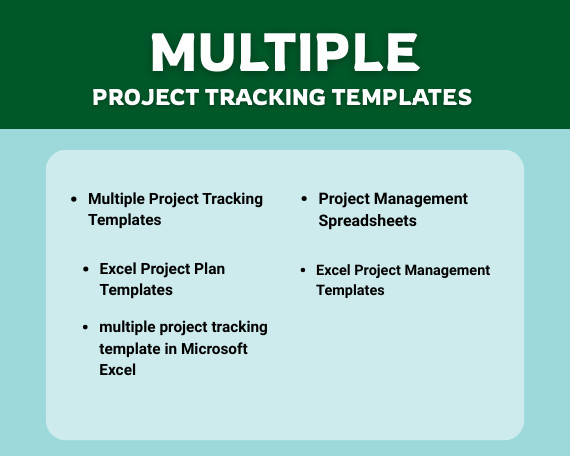 45+ Multiple Project Tracking Templates | Excel, Word & Project Management Tools