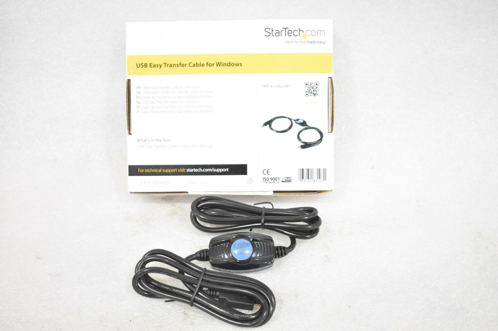 STARTECH USB2LINK USB EASY TRANSFER CABLE FOR WINDOWS