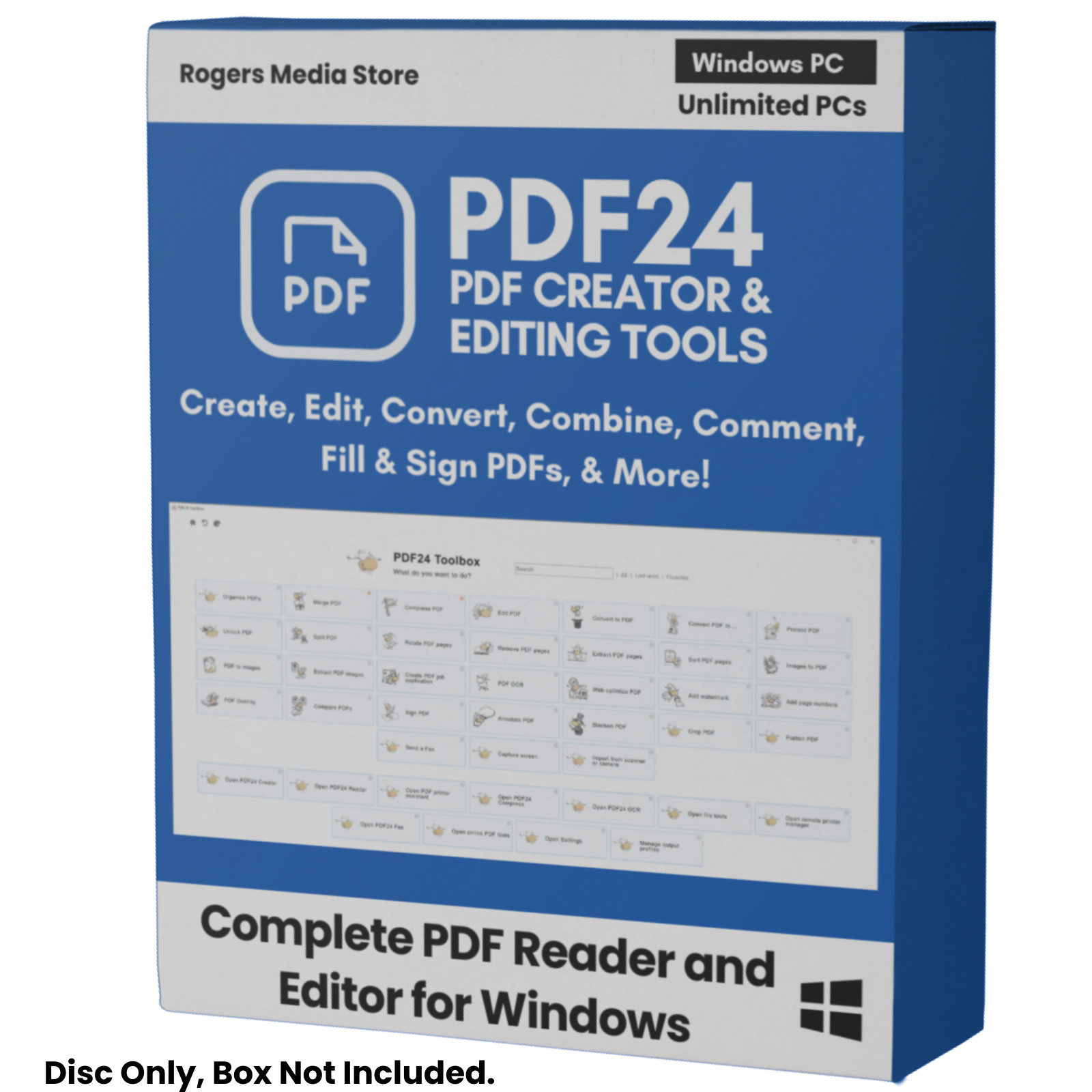 PDF 24 – PDF Editor Software – Convert Text Objects Images Forms & more CD-ROM