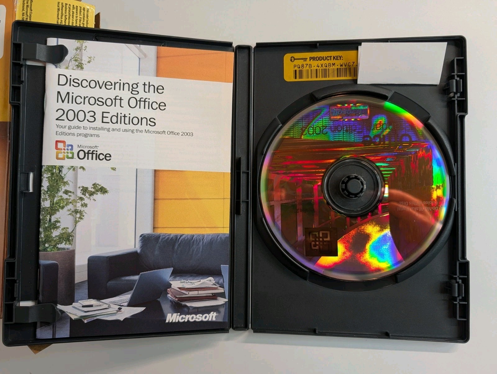 Microsoft Office Standard Edition 2003 Original Box Word Excel Outlook w/ Key CD