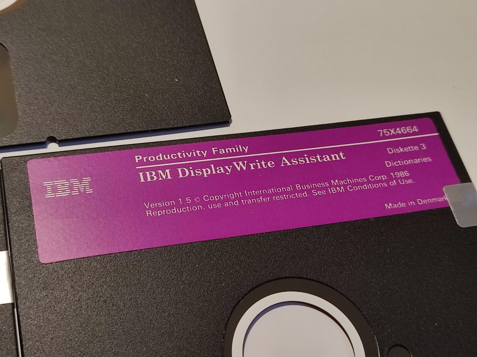 IBM DisplayWrite Assistant Version 1.5 Vintage PC Software 5.25″ 1987 (75X4656)