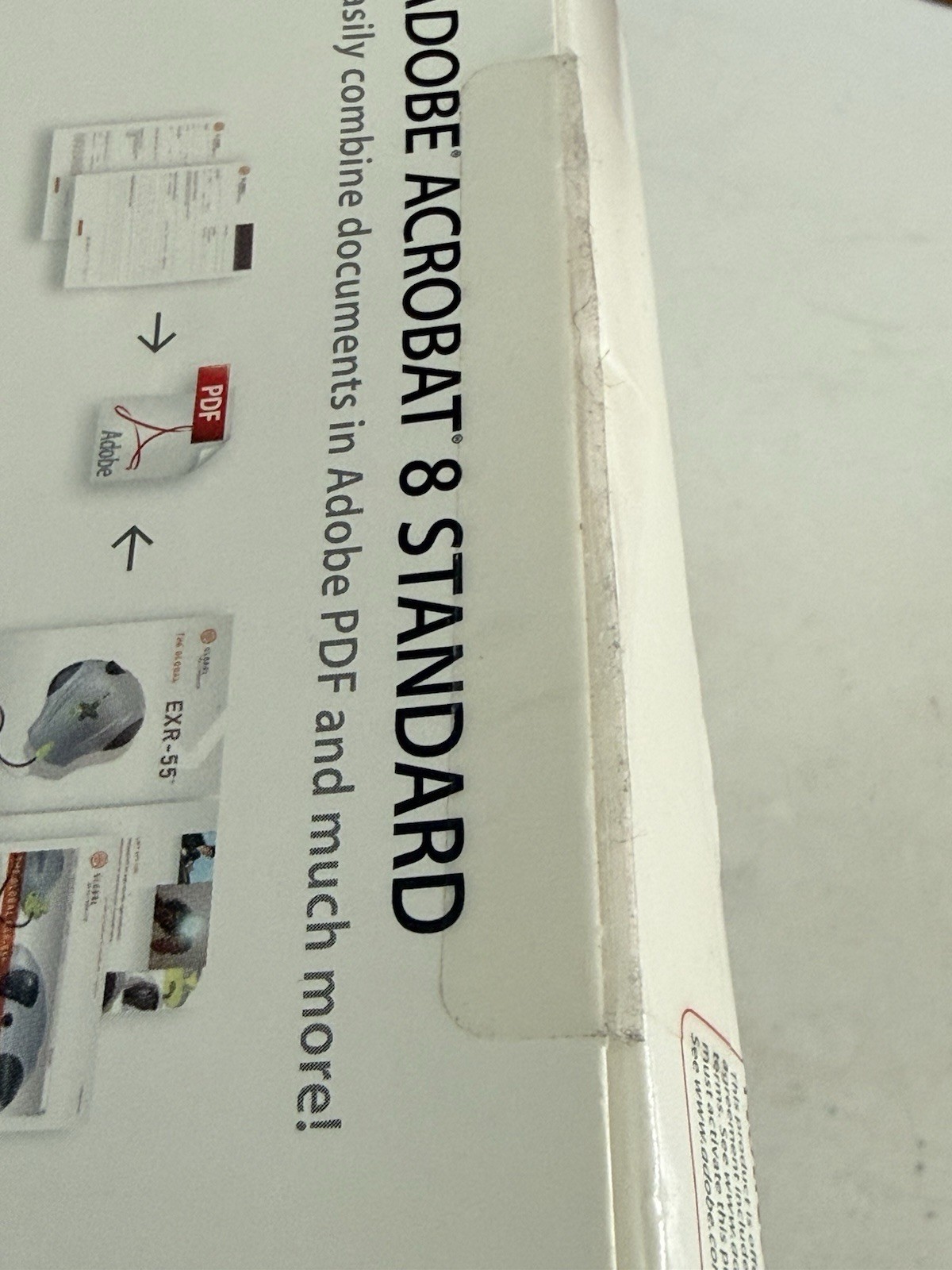 Adobe Acrobat 8 Standard For Windows , New Sealed