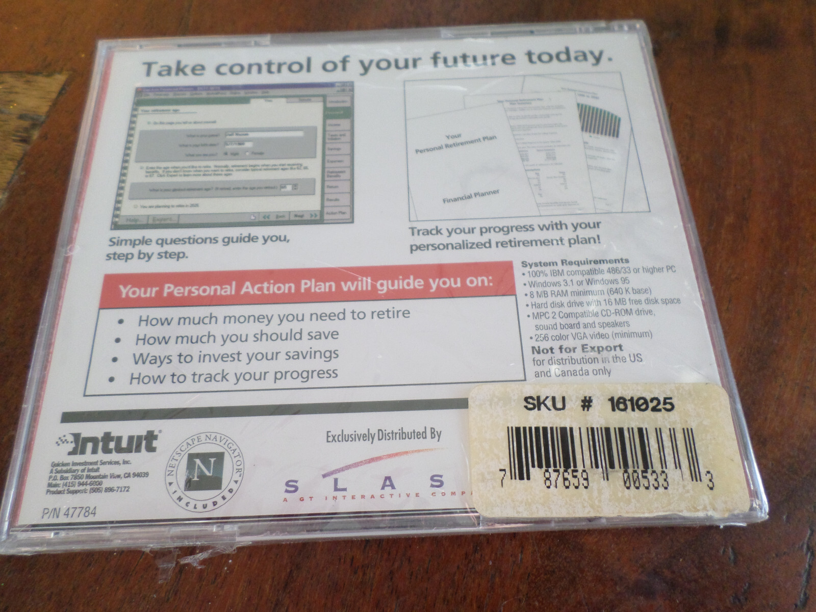 Quicken Financial Planner Win 95, Win 3.1 QuickPlan Edition NEW SEALED!!