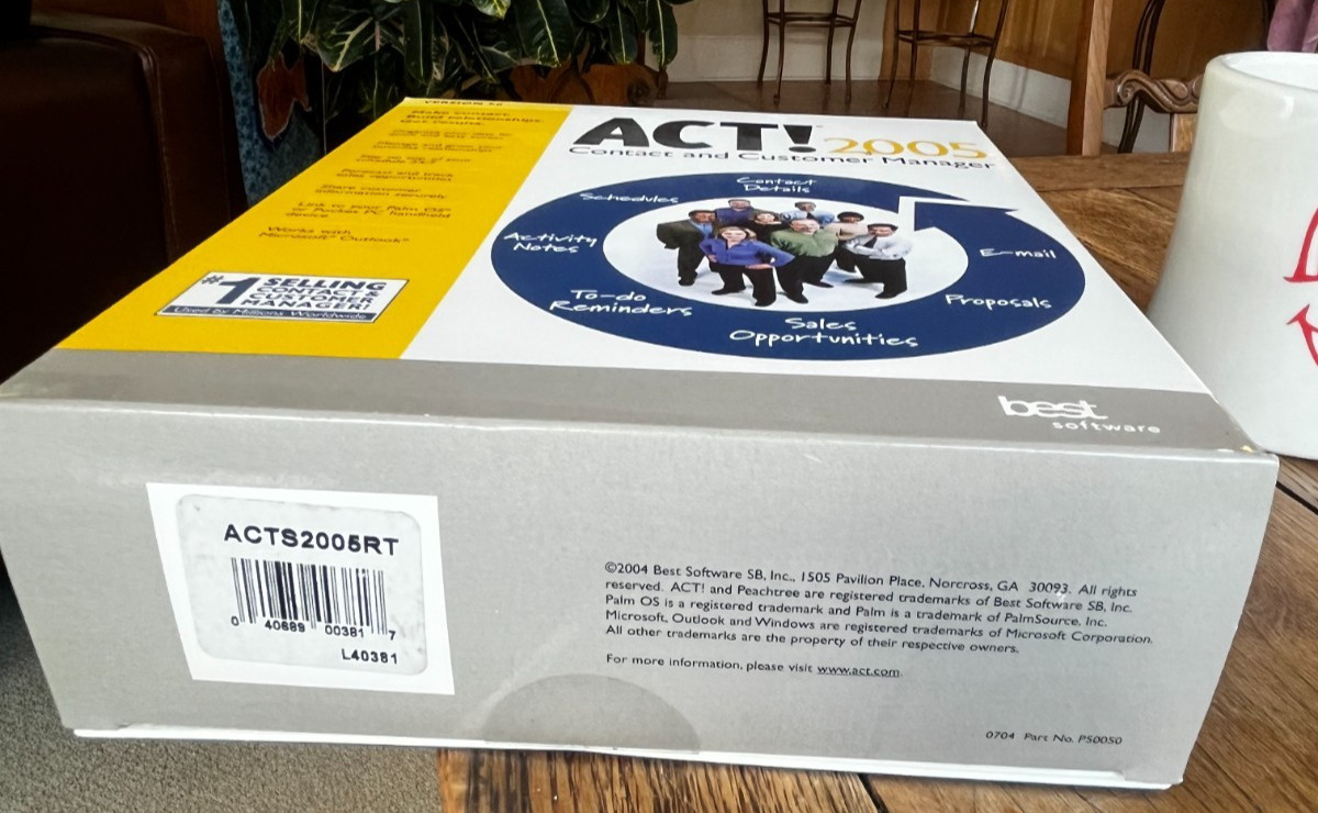 Sealed BRAND NEW Act! 2005 Version 7 Contact Customer Manager Full Retail Box