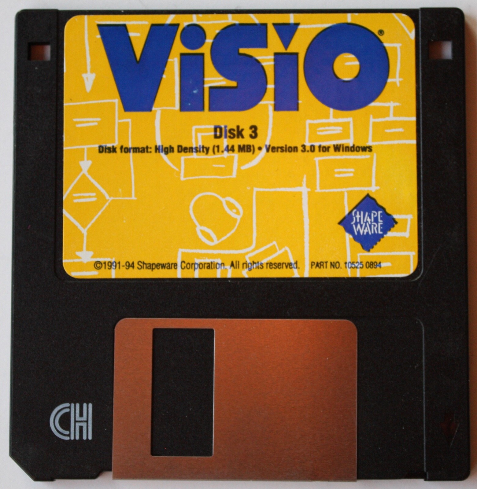 Visio Version 3.0 – Software 3.5” Floppy Disks For Windows