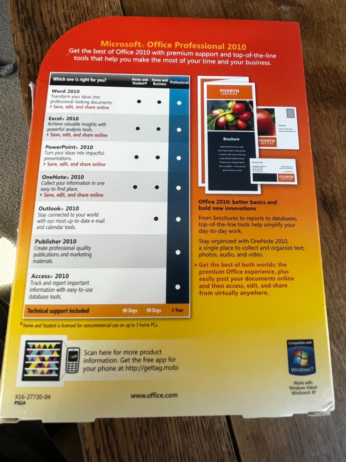 Microsoft Office Professional 2010 Windows Retail w/ Product Key Employee Bought