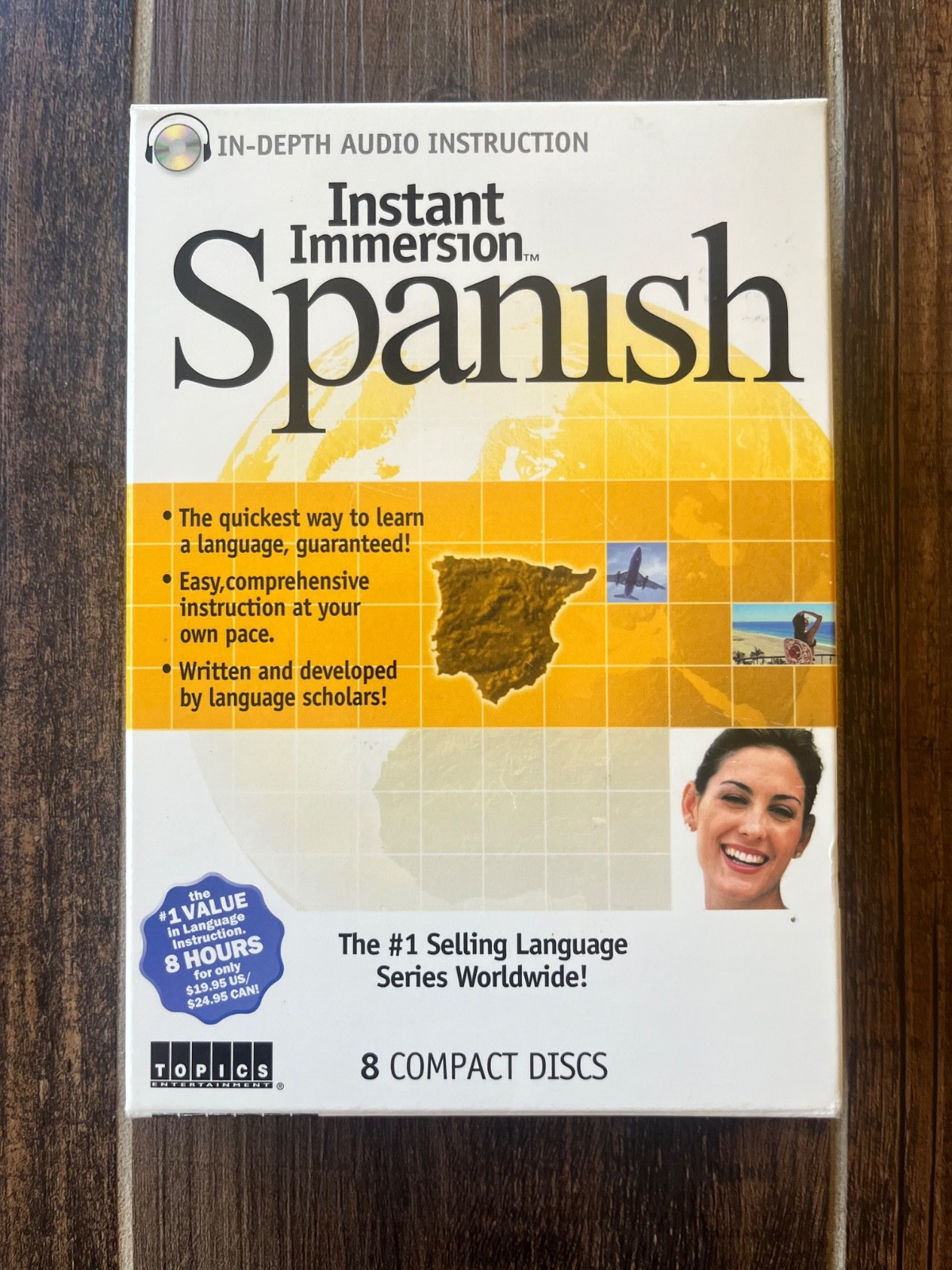 Instant Immersion Spanish Language Learning Program – 8 Instruction CD’s
