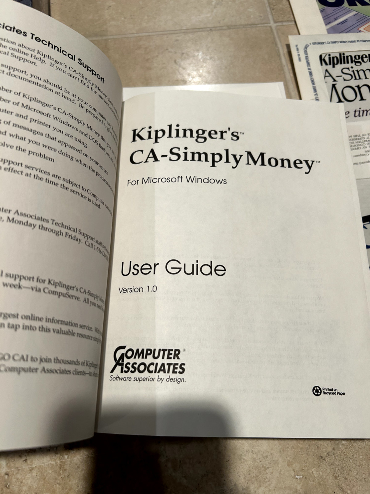 Kiplings CA-Simply MONEY user guide & software Version 1.0 – 3.5 Media