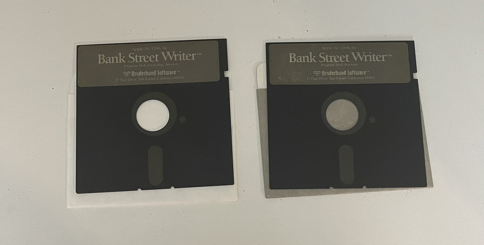 Apple II Bank Street Writer IIc IIe by Broderbund – Program Disk Floppy IIgs