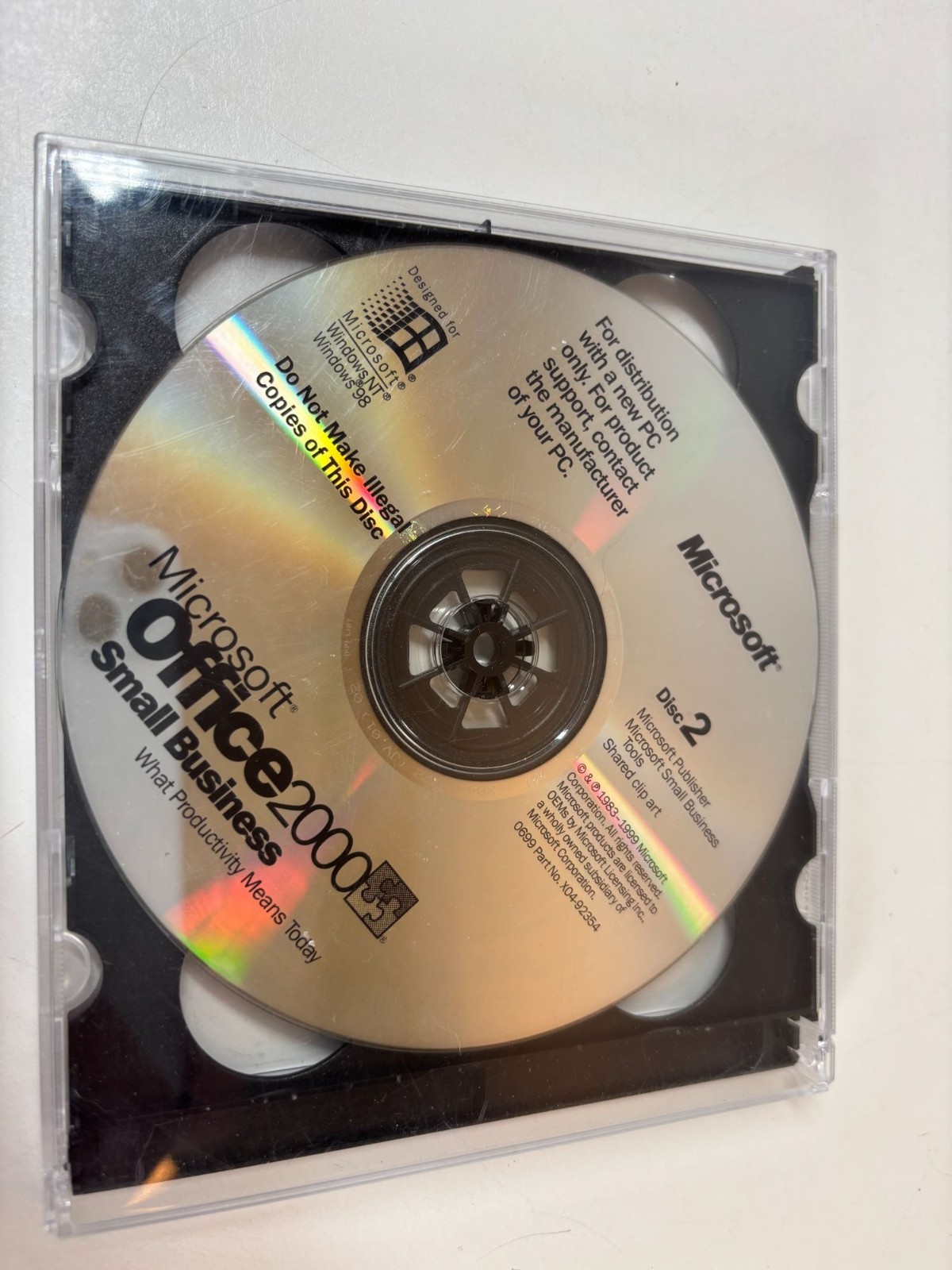 Microsoft Office 2000 Small Business 2-Disc Set For Windows CD-ROM