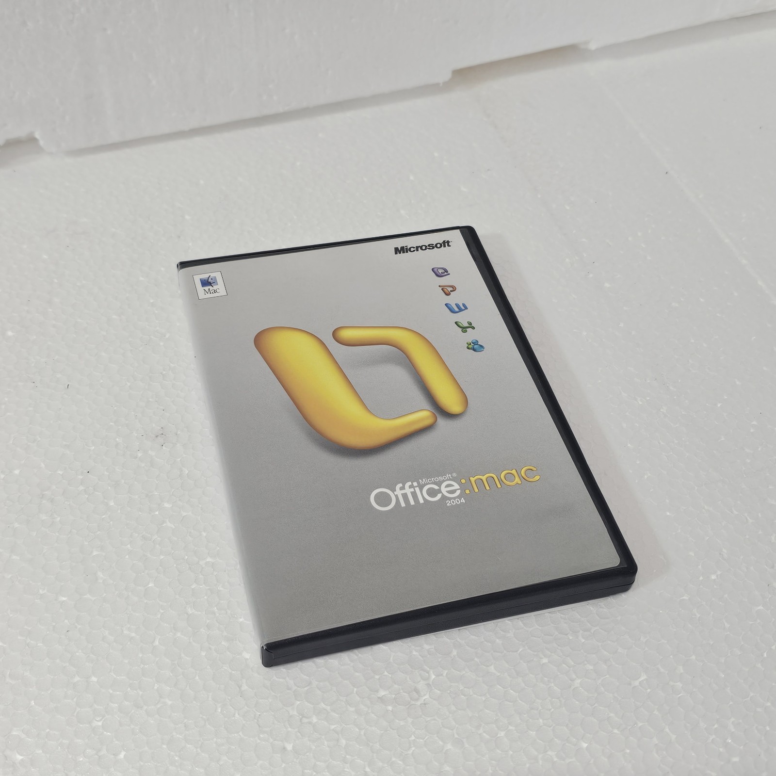 Original Microsoft Office Mac 2004 Disc w/ Key, Manual and Case X10-33159 Oem