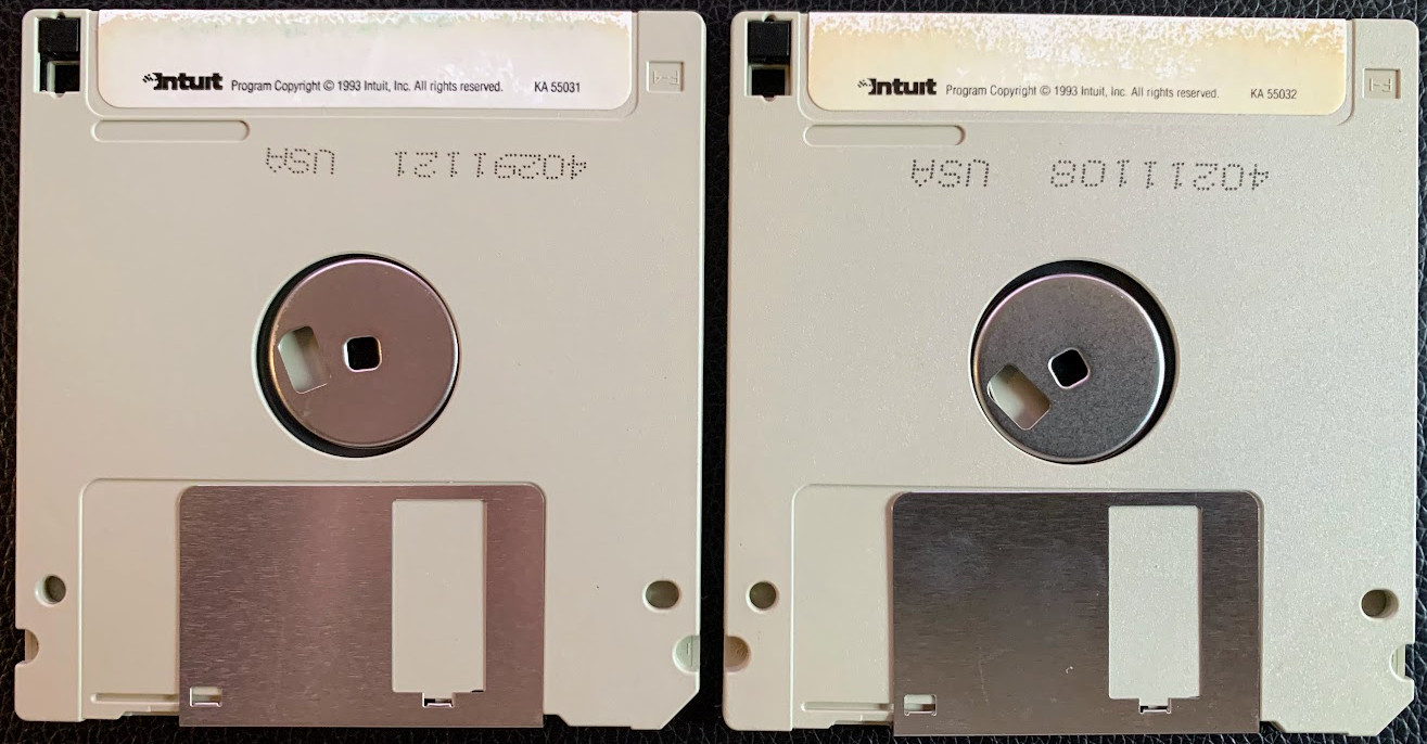 Vintage Software: Intuit Quickbooks 2.0 for DOS-3.5″ Diskettes-One Owner-Tested