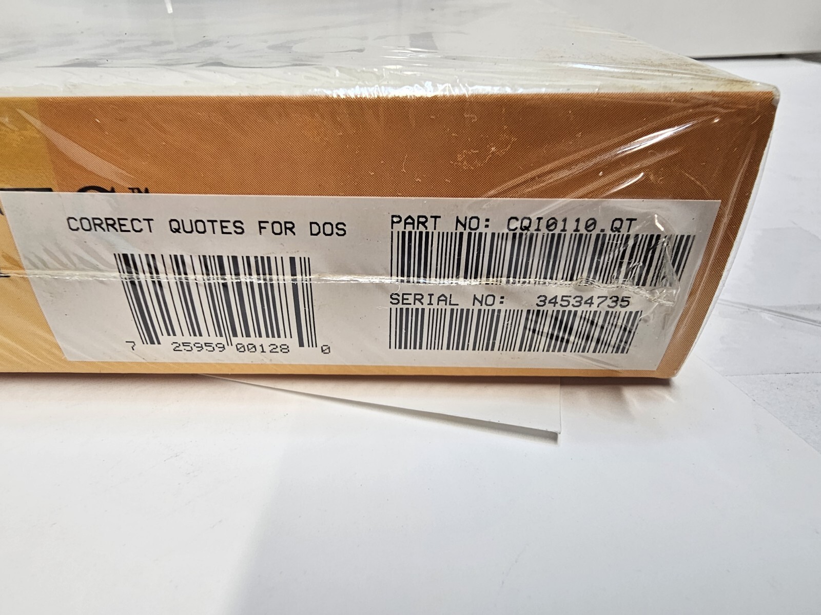 Sealed New Correct Quotes DOS 1991, 3.5” & 5.25″ Floppy disk software wordstar