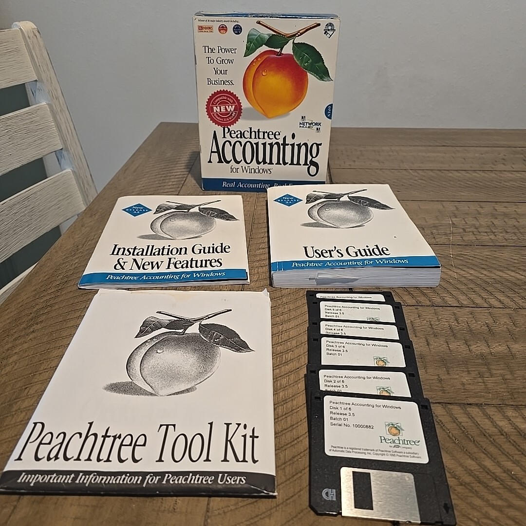 Peachtree Accounting Software For Windows Version 3.5