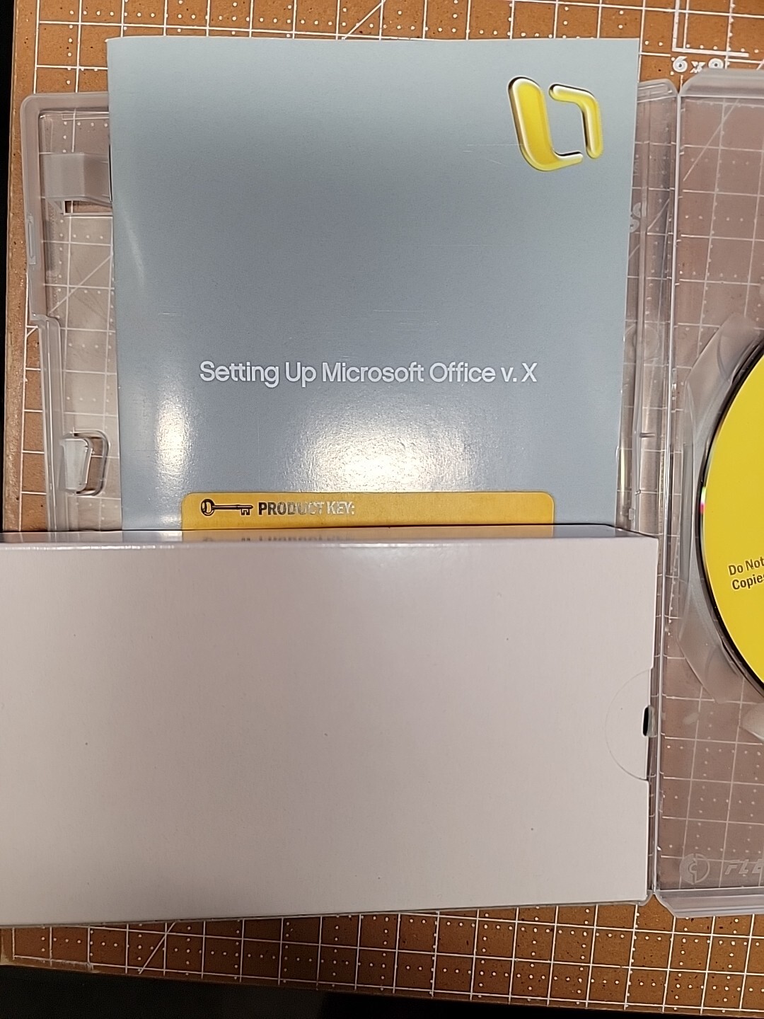 Office Mac OS X Software Disc CD 2001 Serial Product Key Number Case NOT TEST