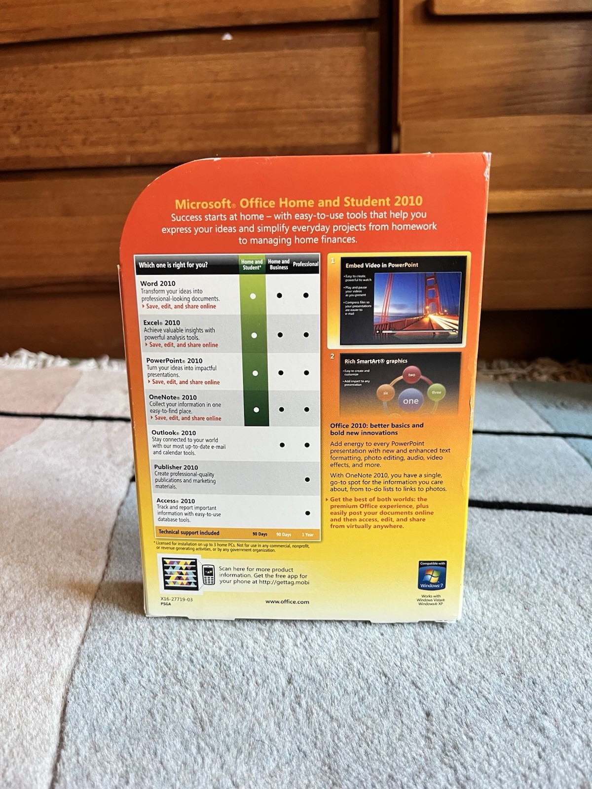 Microsoft Office Home & Student 2010 Software Suite DVD Family Pack for Windows