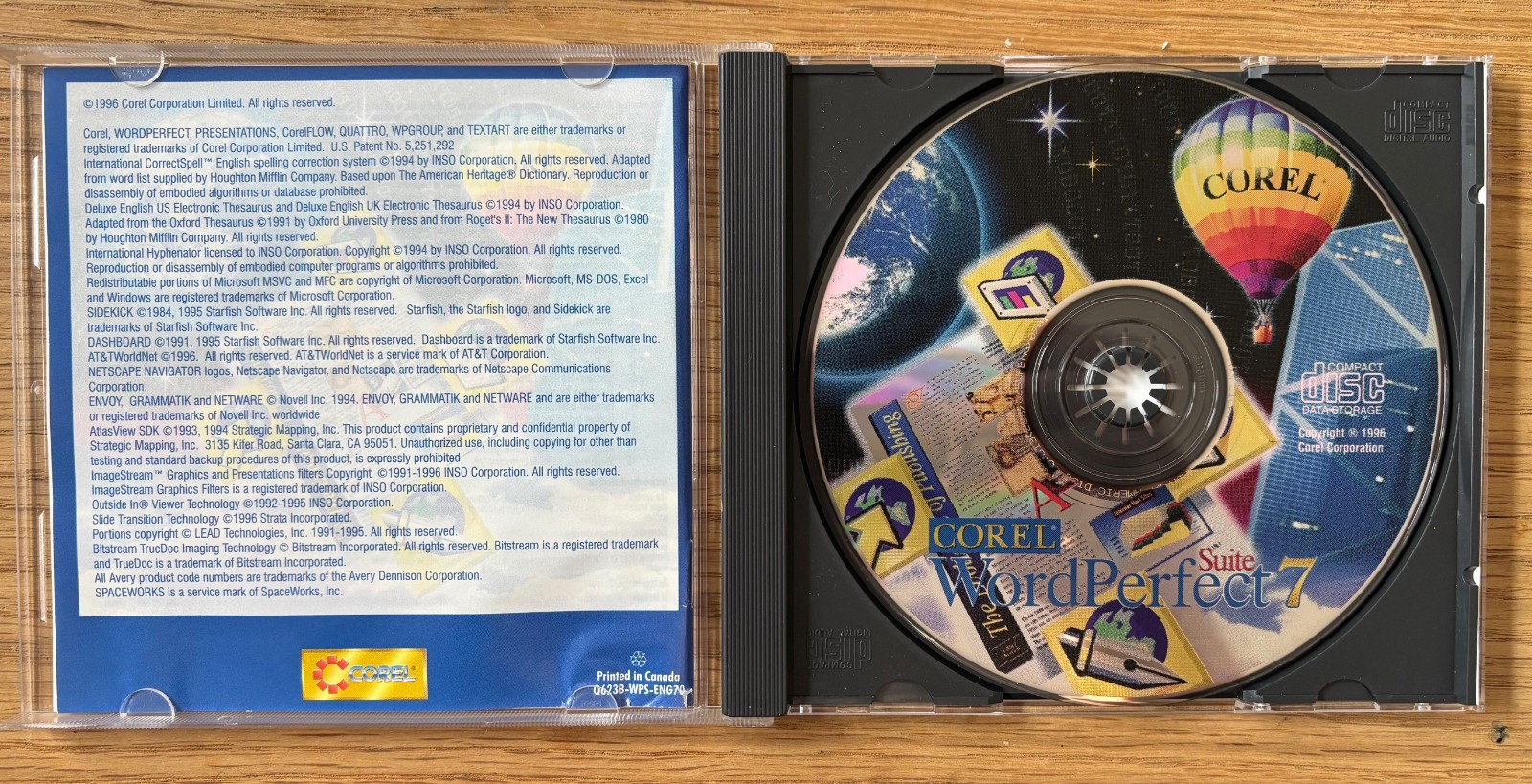 Corel WordPerfect Suite 7 for Windows 95 CD-ROM Vintage Word Processor Software