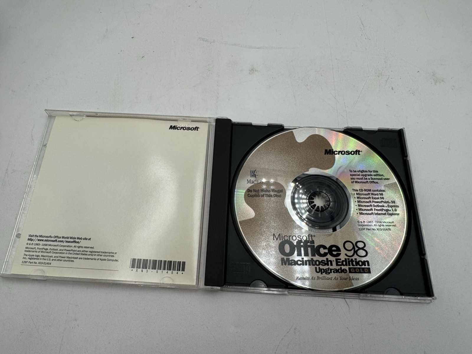 Microsoft Office 98 Macintosh Edition Gold