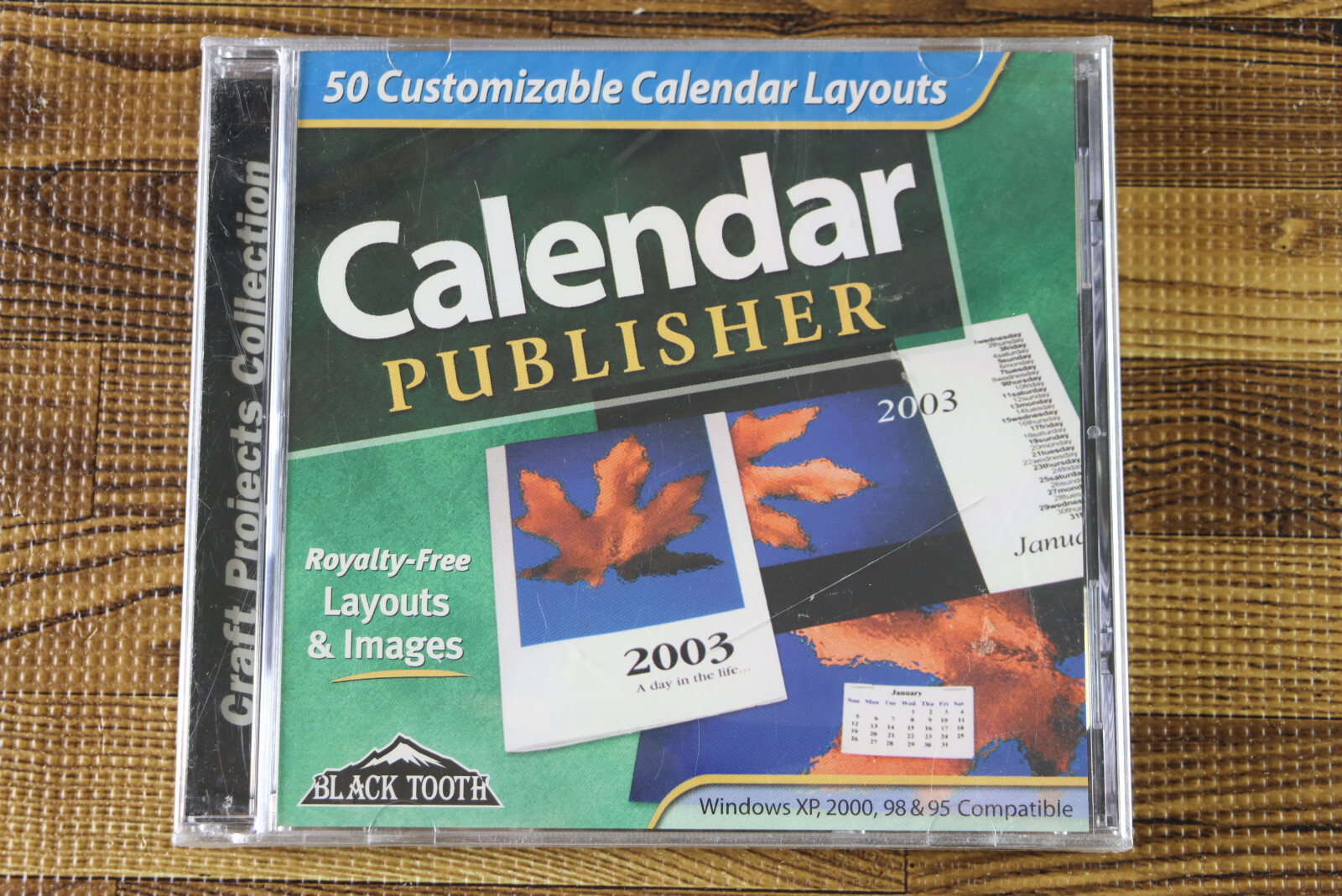 Calendar Publisher Windows XP 2000 98 & 95 Compatible CD Computer Software NEW