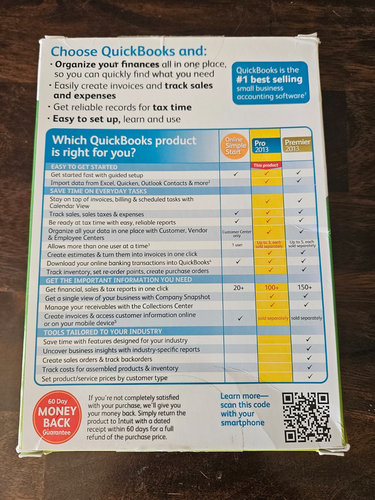Quickbooks Desktop Pro 2013 Windows = NO SUBSCRIPTION =
