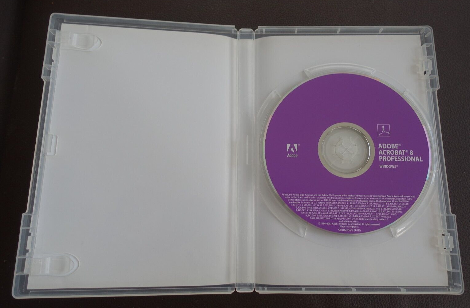 Adobe Acrobat 8 Professional installation CD with product key
