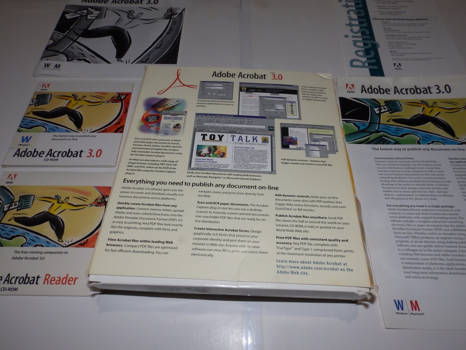 Vintage Software – Adobe Acrobat for Windows v2.0 / 2.1 / 3.0 / 4.0 / 5.0