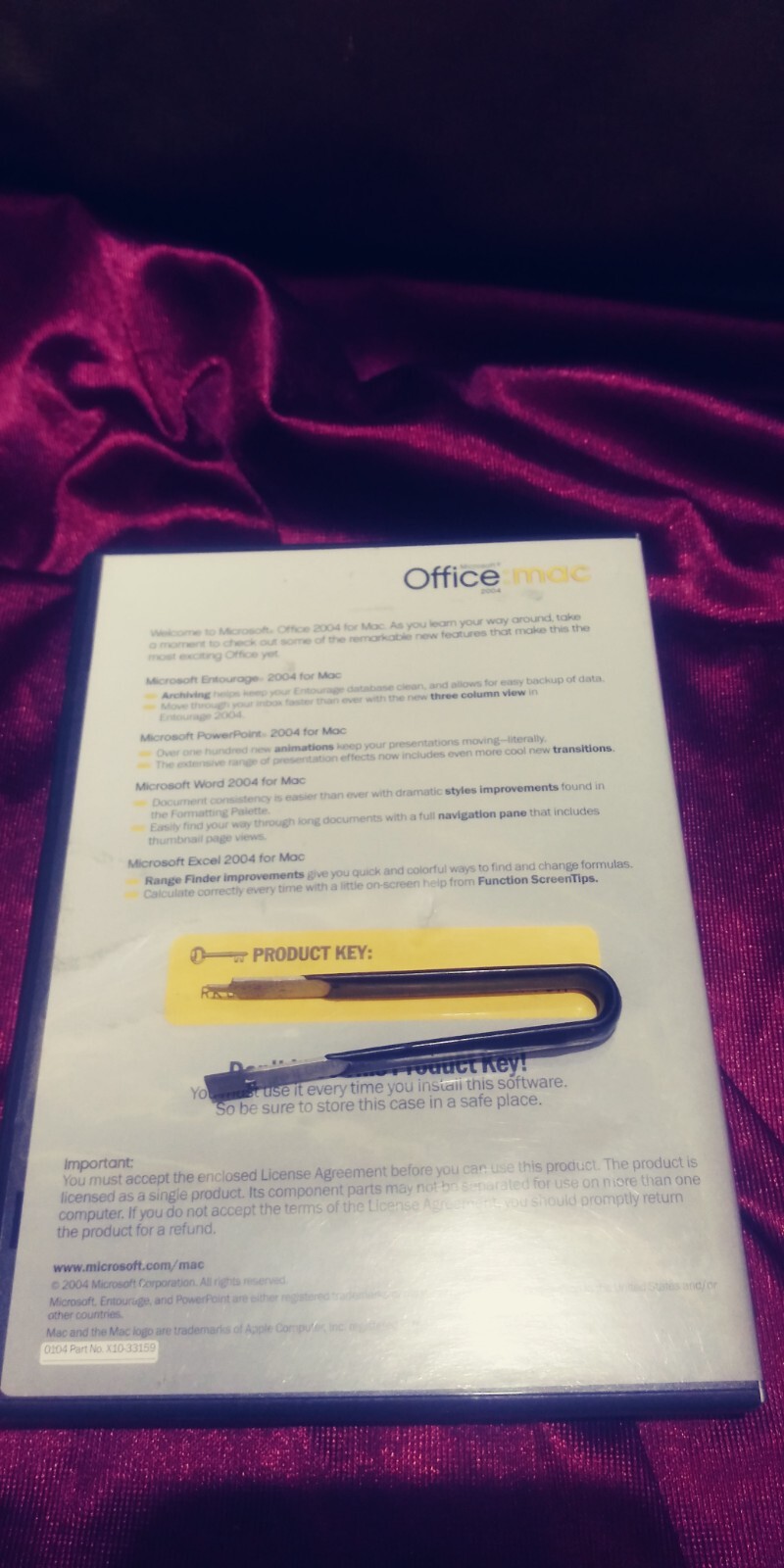 Microsoft Office Mac 2004
