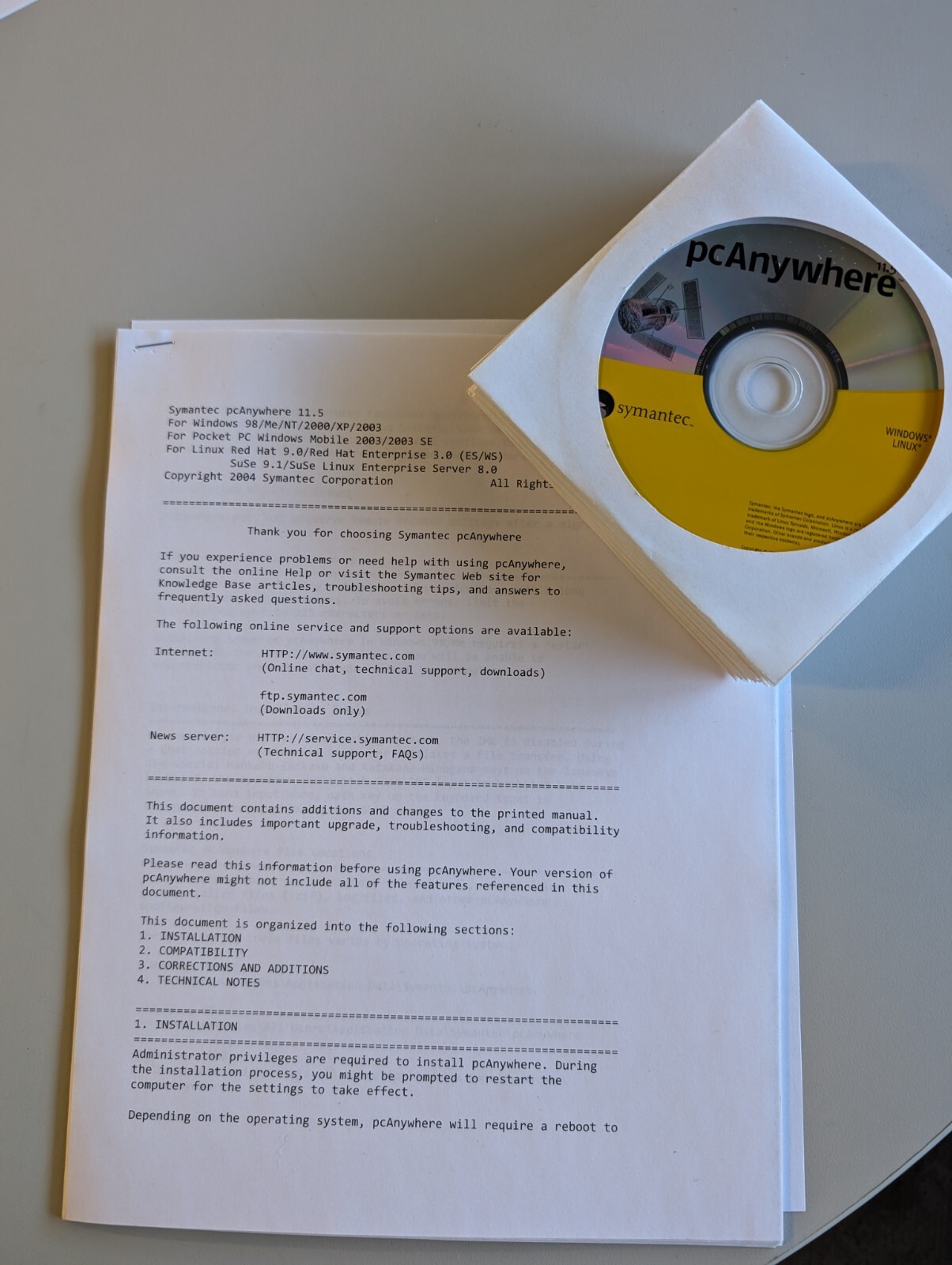 Symantec pcAnywhere Ver 11.5 PC Workstation User Remote Control Software