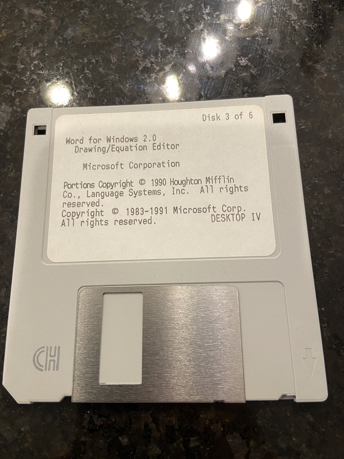 MS Word For Windows 2.0, 6 3.5” Floppy Disks – #0008
