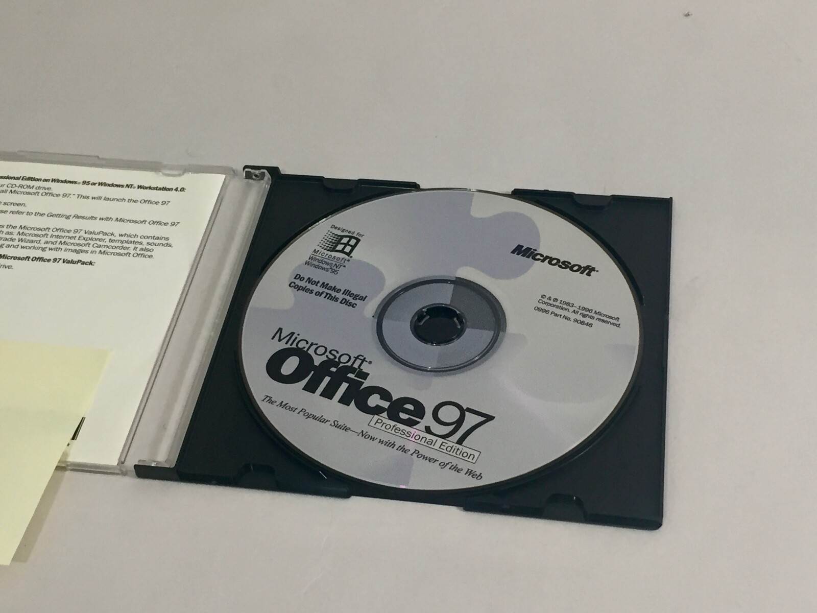 Microsoft Office 97 Professional Edition CD-ROM with Product Key for Windows PC