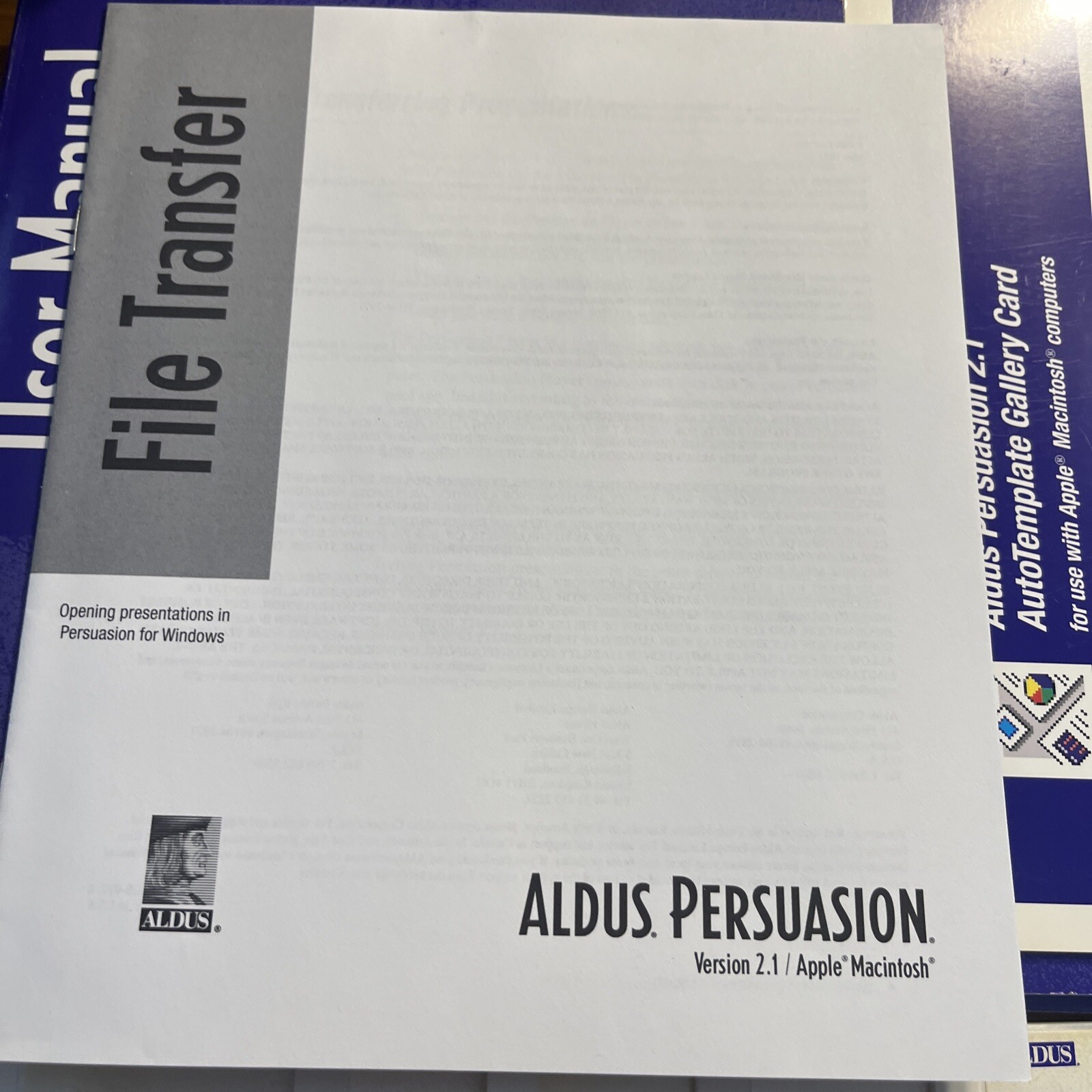 Vintage Aldus Persuasion,for Apple, Macintosh Version 2.1 , 1-6 Floppy Disc,1992