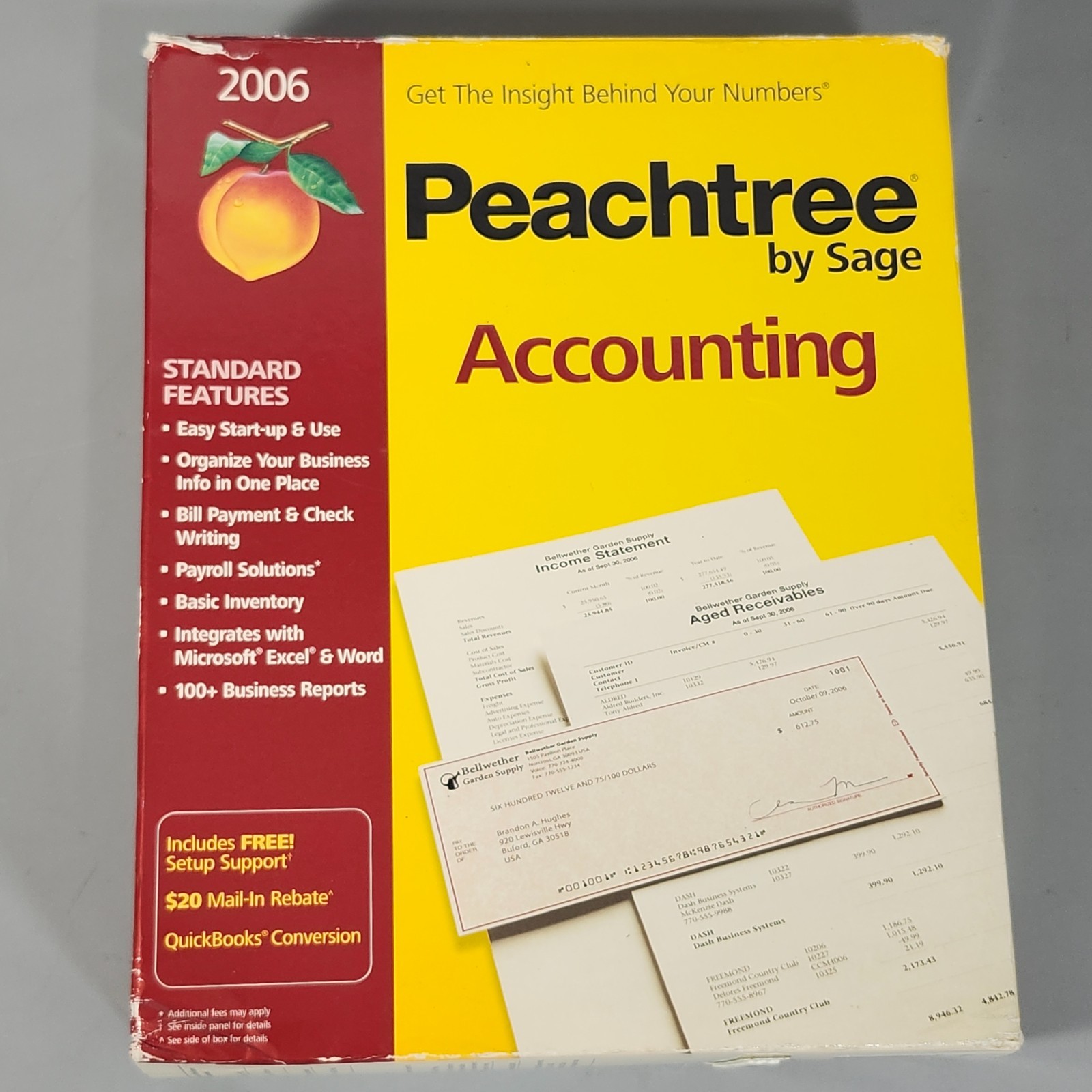 Sage Peachtree Accounting Software 2006 Standard for Microsoft Windows XP 2000