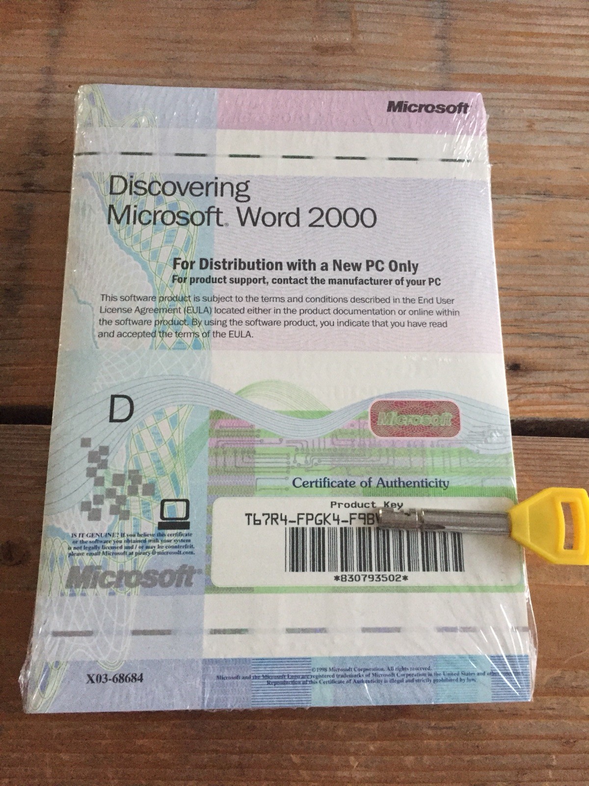 Word 2000 OEM Full Version English / German with VAT Invoice