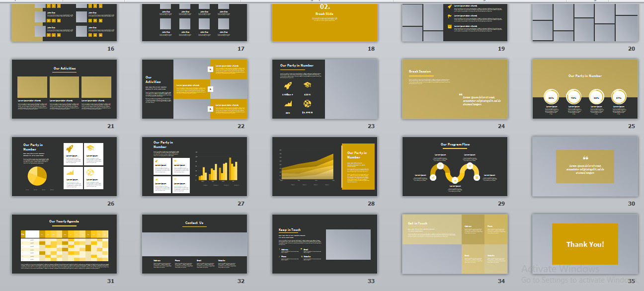 POWERPOINT TEMPLATED – Templated Powerpoint for Presentation 003