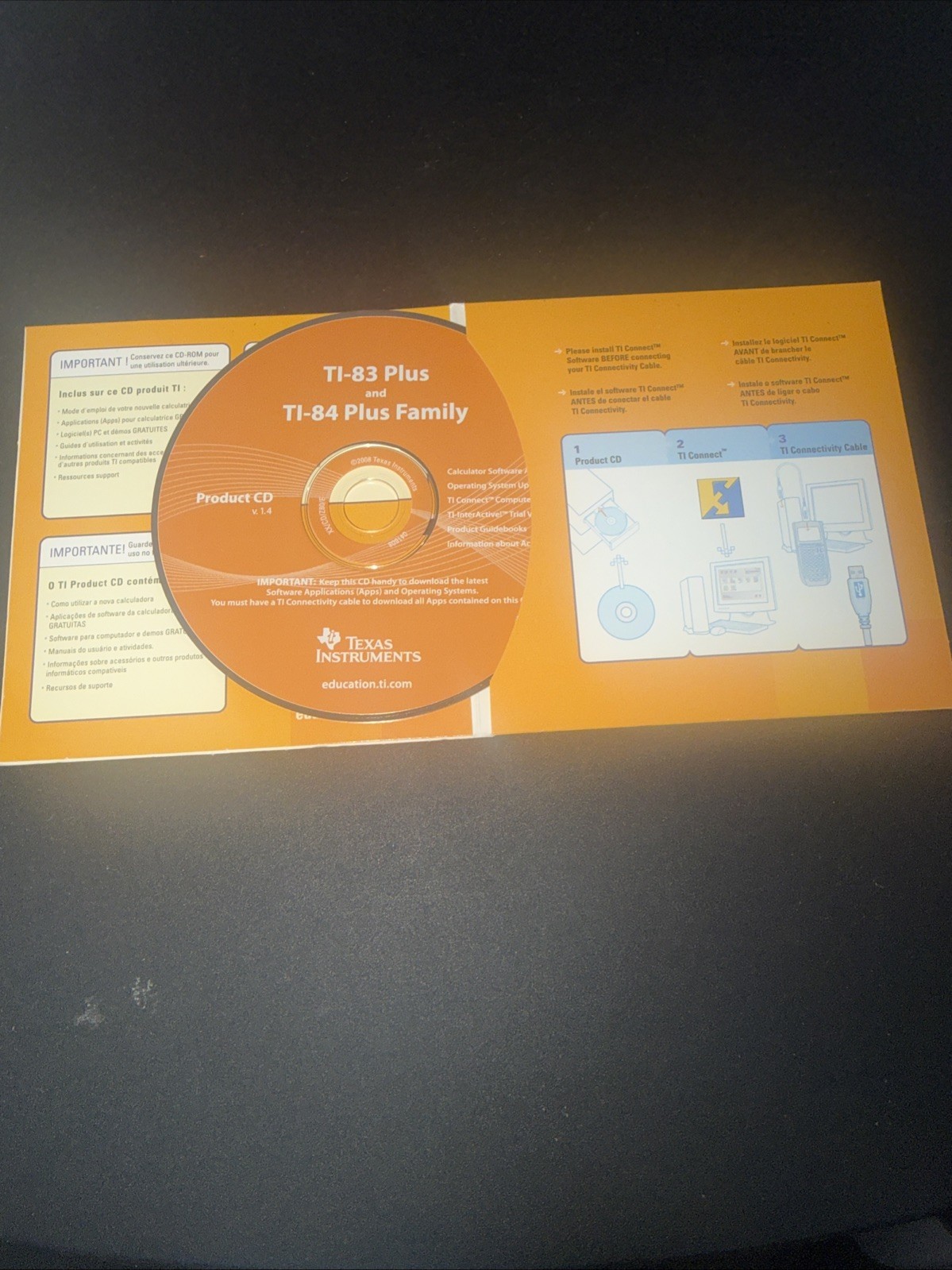 NEW! Texas Instruments TI-89 Calculator CD V 1.5 2008 Windows or Mac
