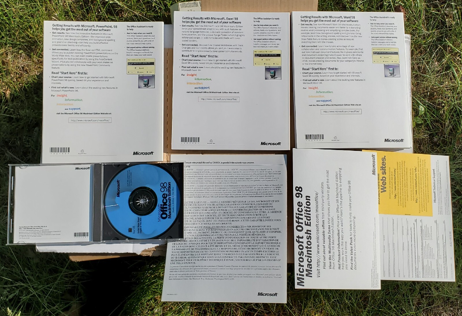 Microsoft Office 98 Macintosh Edition Academic (Power Mac OS 7.5, 1999) COMPLETE