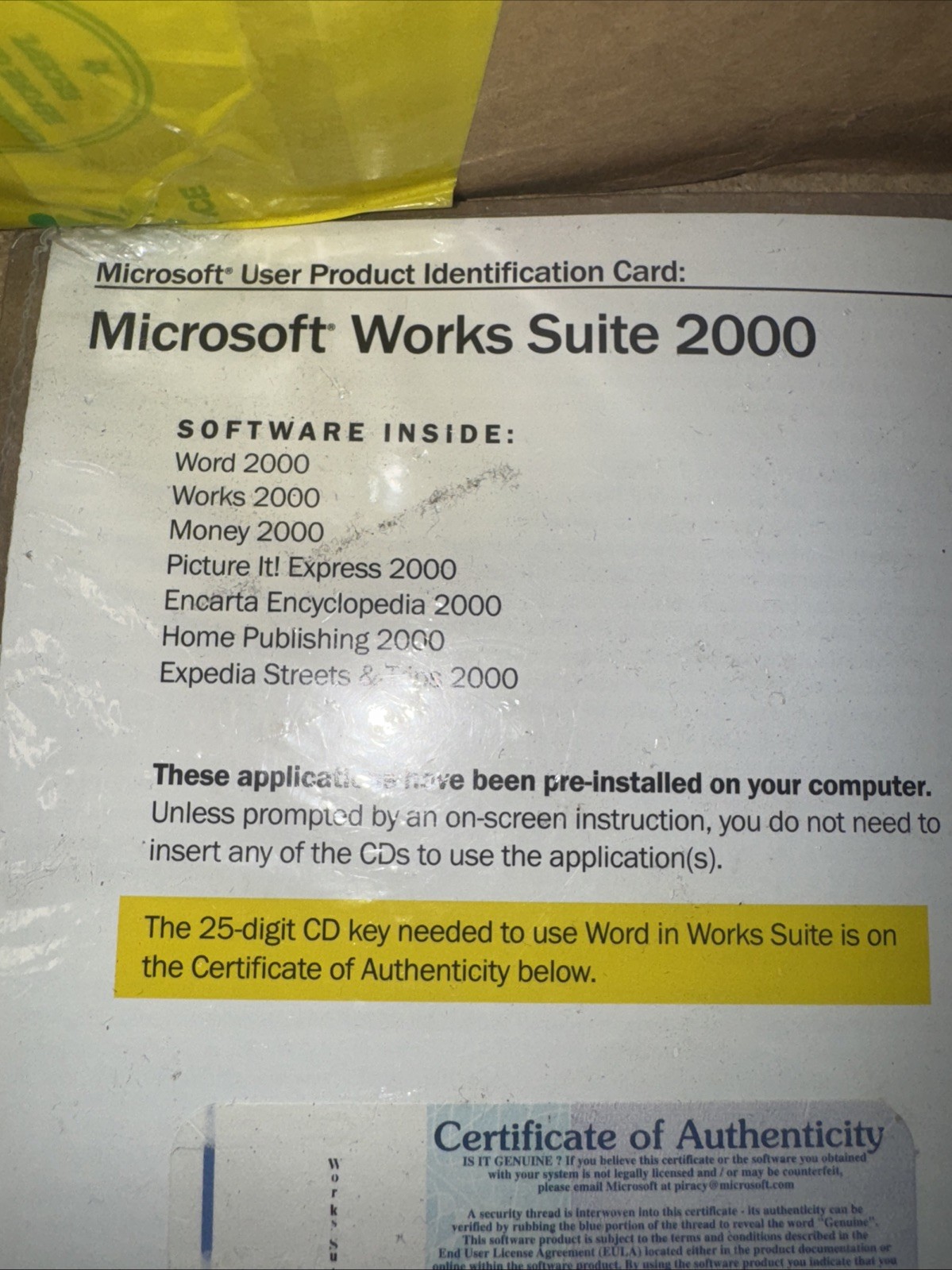 Microsoft Works Suite 2000 Complete 8 CD Set