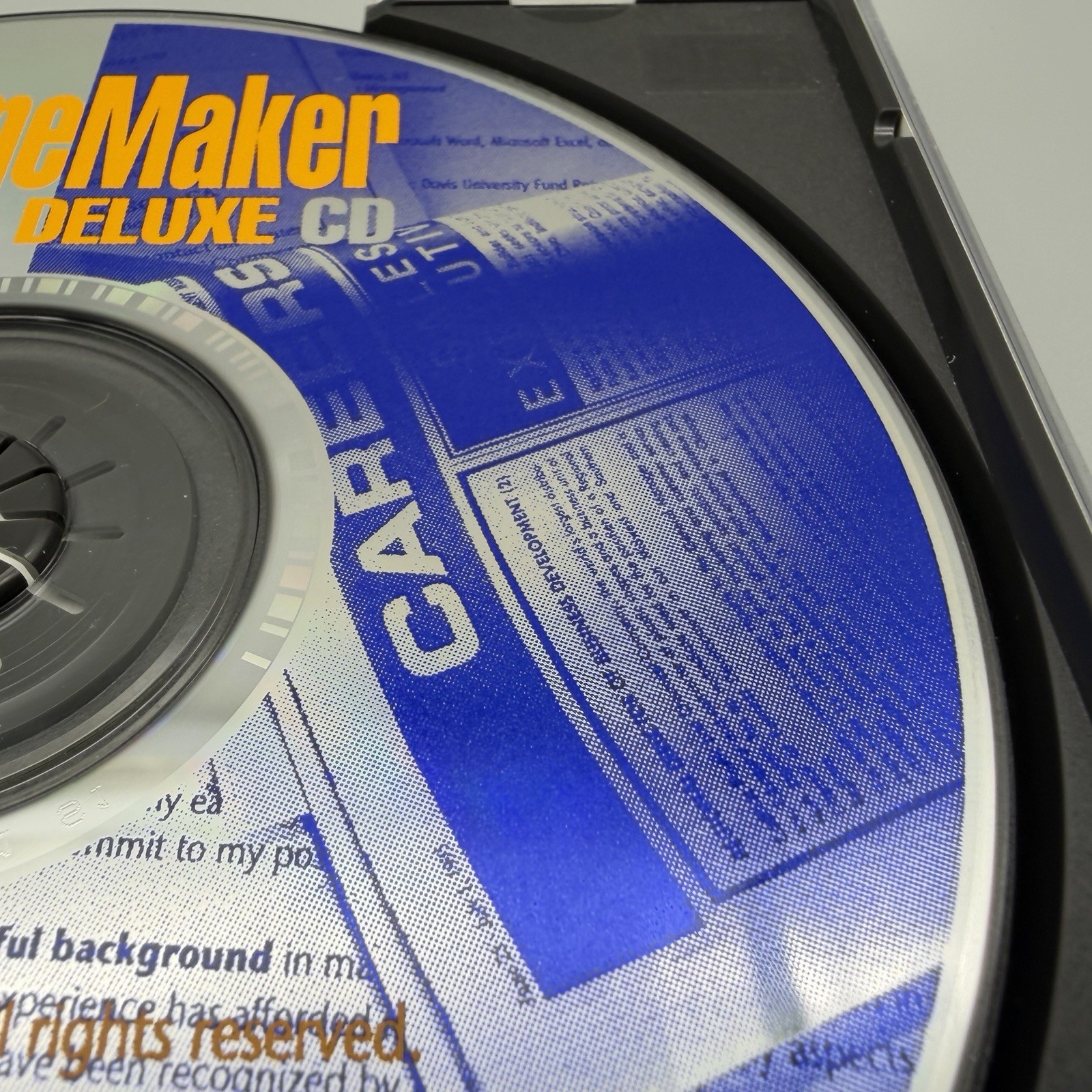 Vintage 1995 Resume Maker Deluxe CD Software Windows 3.1 & 95 Individual