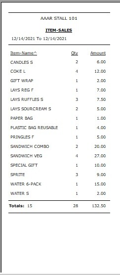 NWIQ Point Of Sale Software – Booth Inventory Billing